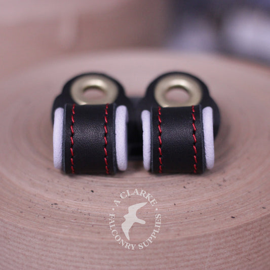 Bespoke lined anklets for an African Hawk Eagle!