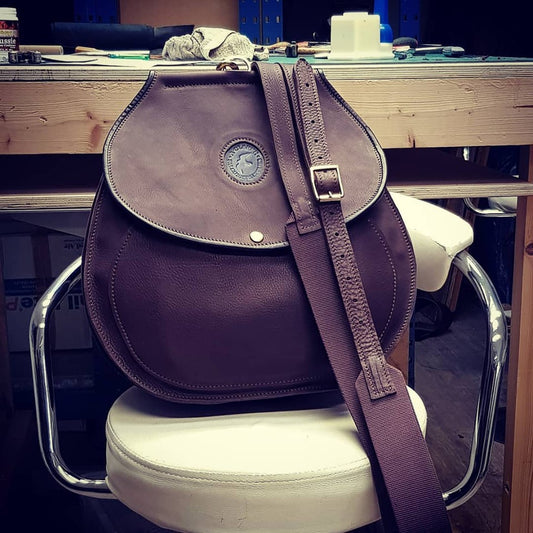 Finished Large Traditional Falconry Bag