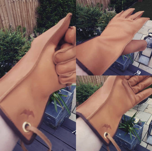 Mark Wearing Our Bespoke Deerskin Barkston Gloves