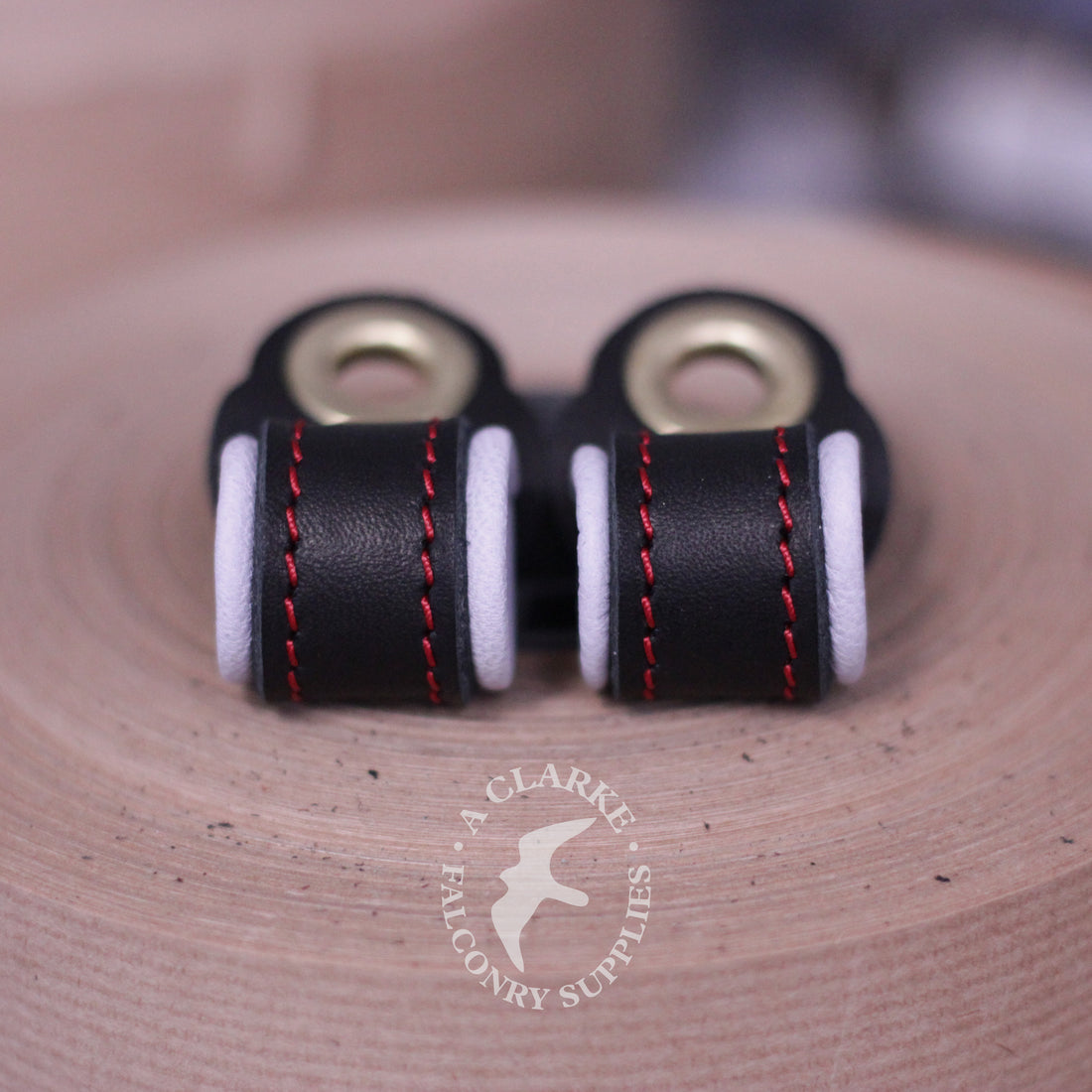 Bespoke lined anklets for an African Hawk Eagle!