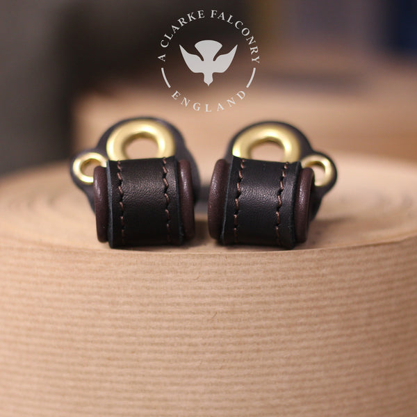 Bespoke lined anklets with additional eyelet in black and brown...