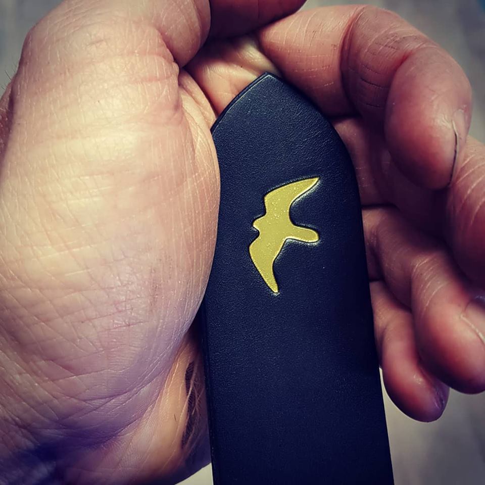 Hand Dying Process on the edge of the belt