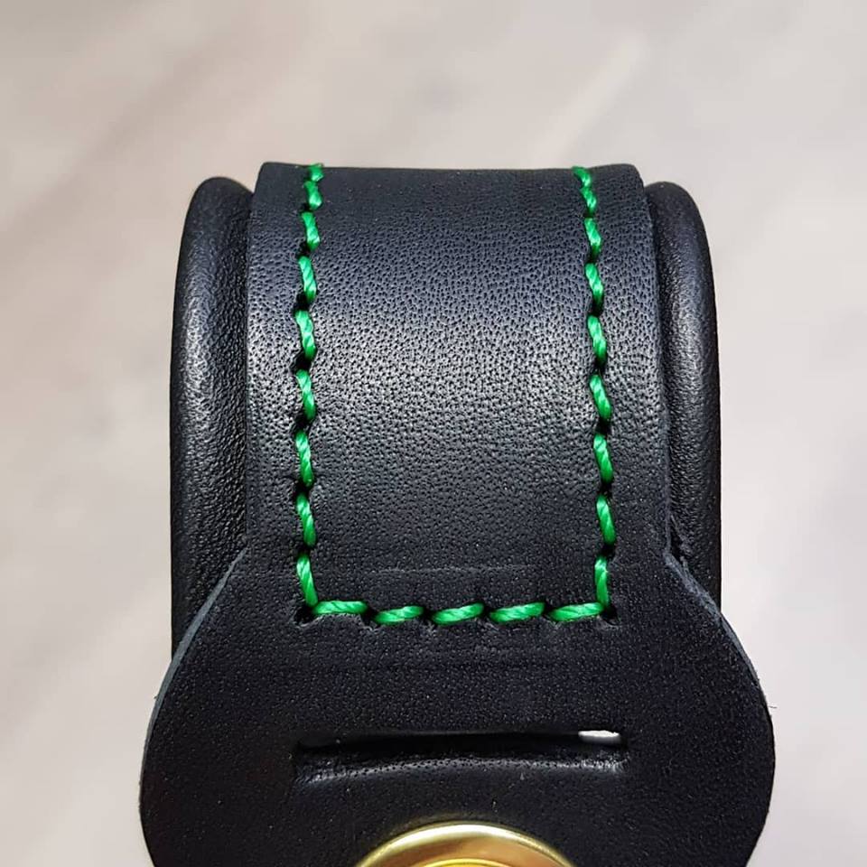 Bespoke Eagle Anklets in Black and Green