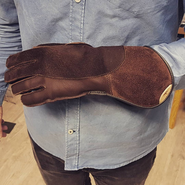 A Double Glove On The Hand