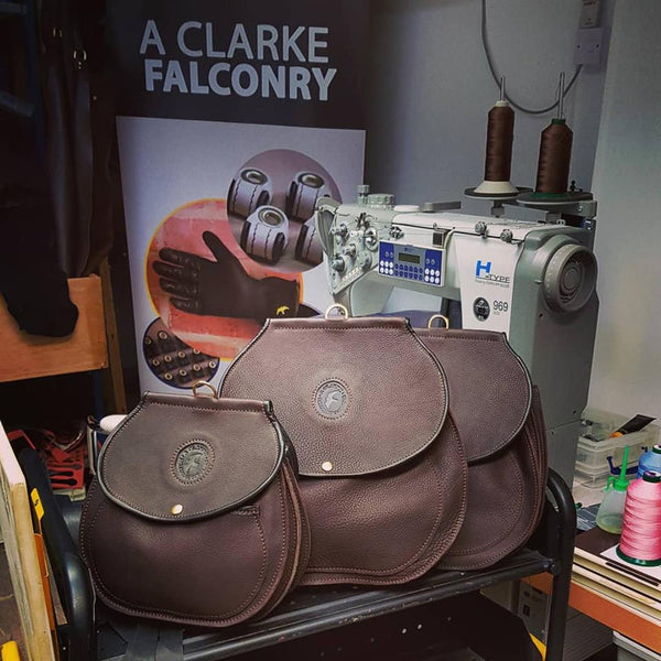 The Inside of The Bespoke Traditional Falconry Bag