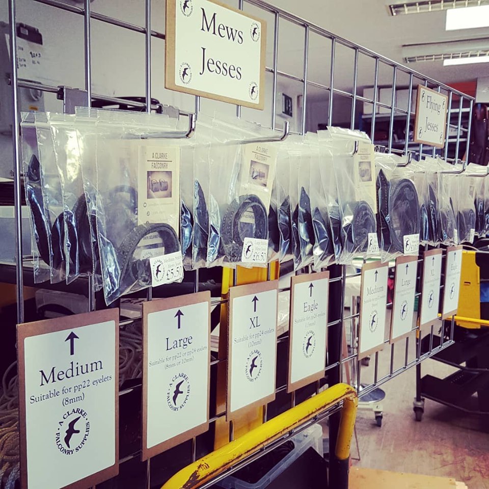 A Sneak Peek of our Jess Display Rack for the Falconry Fair