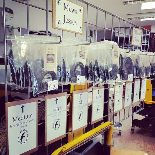 A Sneak Peek of our Jess Display Rack for the Falconry Fair