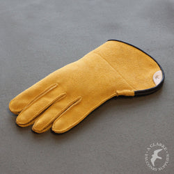 Short Cuff Single Thickness Falconry Glove - Yellow Elk