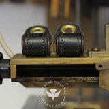 Lined Falconry Anklets - Black & Brown