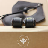 Lined Falconry Anklets - Black & Brown